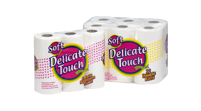 Delicate Touch bath tissue Delicate Touch brand bathtissue